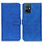 Funda de Cuero Cartera con Soporte Carcasa K07Z para Vivo T1 5G India Azul