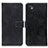 Funda de Cuero Cartera con Soporte Carcasa K07Z para Wiko Y82 Negro