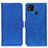 Funda de Cuero Cartera con Soporte Carcasa K07Z para Xiaomi POCO C3 Azul