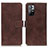 Funda de Cuero Cartera con Soporte Carcasa K07Z para Xiaomi Poco M4 Pro 5G Marron