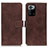 Funda de Cuero Cartera con Soporte Carcasa K07Z para Xiaomi Poco X3 GT 5G Marron