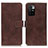 Funda de Cuero Cartera con Soporte Carcasa K07Z para Xiaomi Redmi 10 (2022) Marron