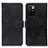 Funda de Cuero Cartera con Soporte Carcasa K07Z para Xiaomi Redmi 10 4G Negro