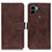 Funda de Cuero Cartera con Soporte Carcasa K07Z para Xiaomi Redmi A1 Plus Marron