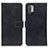 Funda de Cuero Cartera con Soporte Carcasa K07Z para Xiaomi Redmi Note 10 5G Negro