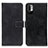 Funda de Cuero Cartera con Soporte Carcasa K07Z para Xiaomi Redmi Note 10 JE 5G Negro