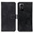 Funda de Cuero Cartera con Soporte Carcasa K07Z para Xiaomi Redmi Note 12S Negro