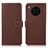 Funda de Cuero Cartera con Soporte Carcasa K08Z para Huawei Honor 50 Lite Marron