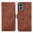 Funda de Cuero Cartera con Soporte Carcasa K08Z para Motorola Moto G 5G (2023) Marron