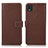 Funda de Cuero Cartera con Soporte Carcasa K08Z para Nokia C2 2nd Edition Marron