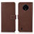 Funda de Cuero Cartera con Soporte Carcasa K08Z para Nokia C200 Marron