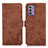 Funda de Cuero Cartera con Soporte Carcasa K08Z para Nokia G42 5G Marron