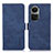 Funda de Cuero Cartera con Soporte Carcasa K08Z para Oppo Reno10 5G Azul