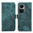 Funda de Cuero Cartera con Soporte Carcasa K08Z para Oppo Reno10 Pro 5G Verde