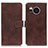 Funda de Cuero Cartera con Soporte Carcasa K08Z para Sharp Aquos Sense7 Plus Marron