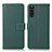 Funda de Cuero Cartera con Soporte Carcasa K08Z para Sony Xperia 10 III Verde