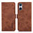 Funda de Cuero Cartera con Soporte Carcasa K08Z para Sony Xperia 5 V Marron