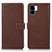 Funda de Cuero Cartera con Soporte Carcasa K08Z para Xiaomi Poco C51 Marron