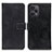 Funda de Cuero Cartera con Soporte Carcasa K08Z para Xiaomi Redmi Note 12 Turbo 5G Negro