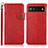 Funda de Cuero Cartera con Soporte Carcasa K09Z para Google Pixel 6a 5G Rojo