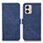 Funda de Cuero Cartera con Soporte Carcasa K09Z para Motorola Moto G53 5G Azul