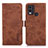 Funda de Cuero Cartera con Soporte Carcasa K09Z para Nokia C22 Marron