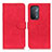 Funda de Cuero Cartera con Soporte Carcasa K09Z para OnePlus Nord N200 5G Rojo