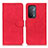 Funda de Cuero Cartera con Soporte Carcasa K09Z para Oppo A54 5G Rojo