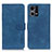 Funda de Cuero Cartera con Soporte Carcasa K09Z para Oppo Reno7 4G Azul