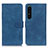 Funda de Cuero Cartera con Soporte Carcasa K09Z para Sony Xperia 1 IV SO-51C Azul