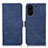 Funda de Cuero Cartera con Soporte Carcasa K09Z para Xiaomi Poco C65 Azul