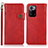 Funda de Cuero Cartera con Soporte Carcasa K09Z para Xiaomi Poco X3 GT 5G Rojo