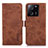 Funda de Cuero Cartera con Soporte Carcasa K09Z para Xiaomi Redmi K60 Ultra 5G Marron