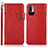 Funda de Cuero Cartera con Soporte Carcasa K09Z para Xiaomi Redmi Note 10 JE 5G Rojo