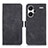 Funda de Cuero Cartera con Soporte Carcasa K09Z para Xiaomi Redmi Note 13 Pro+ Plus 5G Negro