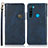 Funda de Cuero Cartera con Soporte Carcasa K09Z para Xiaomi Redmi Note 8 (2021) Azul