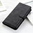 Funda de Cuero Cartera con Soporte Carcasa KZ3 para Huawei Honor X9b 5G Negro