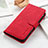 Funda de Cuero Cartera con Soporte Carcasa KZ3 para Huawei Nova 9 Pro Rojo