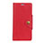 Funda de Cuero Cartera con Soporte Carcasa L01 para Alcatel 3 Rojo