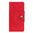 Funda de Cuero Cartera con Soporte Carcasa L01 para Alcatel 3X Rojo