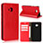 Funda de Cuero Cartera con Soporte Carcasa L01 para Asus Zenfone 4 Selfie Pro Rojo