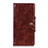 Funda de Cuero Cartera con Soporte Carcasa L01 para Huawei Enjoy 10S Marron