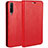 Funda de Cuero Cartera con Soporte Carcasa L01 para Huawei Honor 9X Pro Rojo