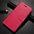 Funda de Cuero Cartera con Soporte Carcasa L01 para Huawei Honor 9X Rojo