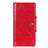 Funda de Cuero Cartera con Soporte Carcasa L01 para Huawei P smart S Rojo