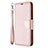 Funda de Cuero Cartera con Soporte Carcasa L01 para Huawei P40 Lite E Oro Rosa