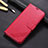 Funda de Cuero Cartera con Soporte Carcasa L01 para Huawei P40 Lite Rojo