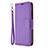 Funda de Cuero Cartera con Soporte Carcasa L01 para Huawei Y7p Morado