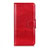 Funda de Cuero Cartera con Soporte Carcasa L01 para Motorola Moto G8 Power Lite Rojo