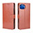 Funda de Cuero Cartera con Soporte Carcasa L01 para Motorola Moto One 5G Marron